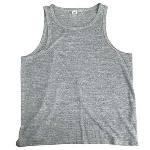 GAP‎ Tank Top Women XL Gray Heathered Sleeveless Soft Casual Basic Everyday Tank